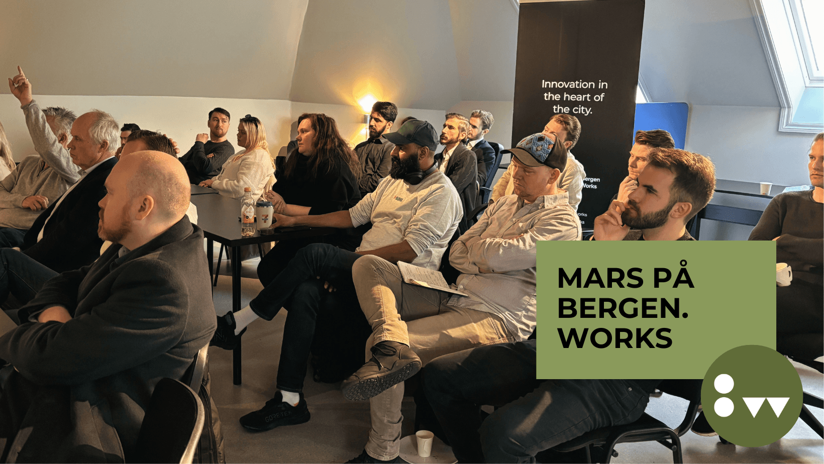 Deltagere på lunsjmøte til Bergen.Works i mars
